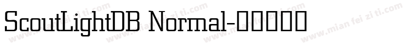 ScoutLightDB Normal字体转换